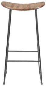 Natúr színű teakfa bárszék (ülésmagasság 76 cm) Tangle – White Label