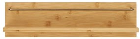 Ember fali polc, bambusz, natúr 45x10x12 cm