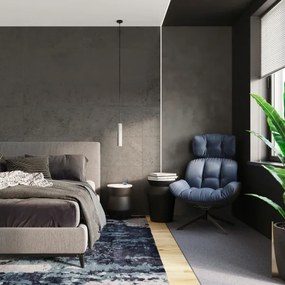 Sollux SL.0654 - LUVO 2xGU10/40W/230V beton/fekete függeszték