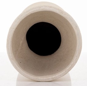 Evora design Váza kerámia fehér 35x12.5x12.5cm