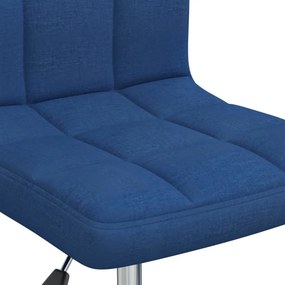 vidaXL kék szövet forgó irodaszék