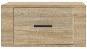 2 db sonoma tölgy falra szerelhető éjjeliszekrény 50x36x25 cm