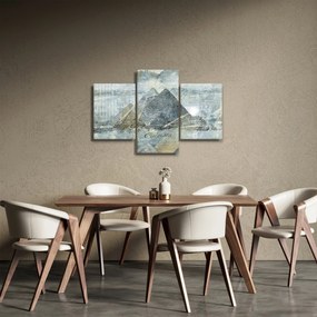 Kép - Piramisok kék szűrőben (90x60 cm)