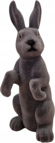 Húsvéti figura Dekoráció Nyúl Dekoráció Flokkolt Szürke