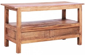 tömör újrahasznosított fa TV-szekrény 90 x 40 x 50 cm