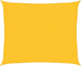 vidaXL sárga HDPE napvitorla 160 g/m² 2,5 x 3 m