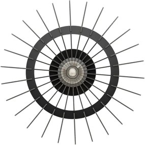 Eglo 901001 - Mennyezeti lámpa COSSANO 1xE27/40W/230V átm. 45 cm fekete