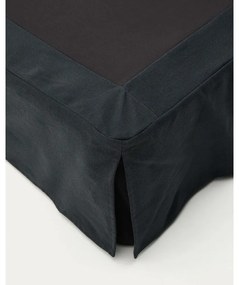 Antracitszürke kárpitozott egyszemélyes ágy 90x200 cm Jaira – Kave Home