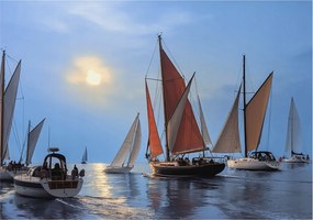 Tapéta Flizelin Falfestmény Prémium Vitorlás kaland 208x146 Ragasztó