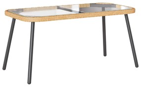 vidaXL Dohányzóasztal Barna és fekete 90 x 45 x 43 cm