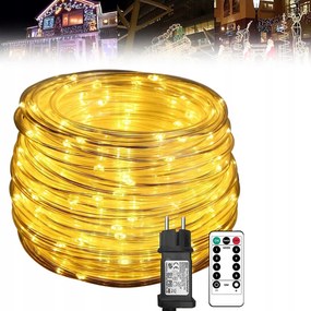 FĂ©nytömlĆ 10m Led KarĂĄcsonyfa LĂĄmpa FehĂ©r Meleg 100LED tĂĄvirĂĄnyĂtĂłval