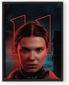 Keretezett poszter Stranger Things Eleven sorozat 20x30 cm Ajándék ötlet
