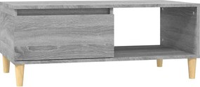 vidaXL szürke sonoma színű szerelt fa dohányzóasztal 90 x 50 x 36,5 cm