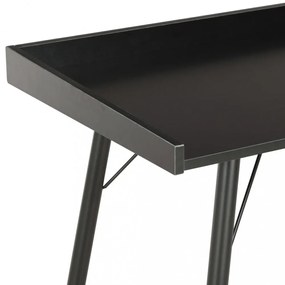 fekete íróasztal 90 x 50 x 79 cm