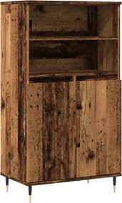 vidaXL antik fa színű szerelt fa magasszekrény 60 x 36 x 110 cm