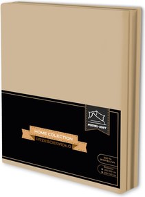 Hagyományos lepedő 160x200CM Gumi nélküli Pamut 100% karamell