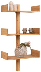 Villa polc bambusz, natúr, 50x102 cm