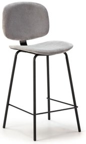 Világosszürke bárszék szett 2 db-os (ülésmagasság 66 cm) Arus – Marckeric