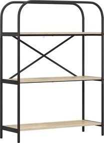 vidaXL Könyvespolc Sonoma tölgy 80 x 30 x 109 cm Faanyag