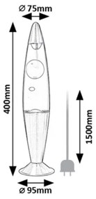 Rabalux 76107 - LED Lávalámpa LOLLOPOP 3 LED/25W/230V