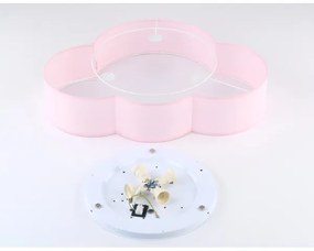 Brilagi - Gyerekszobai mennyezeti lámpa NIMBUS 4xE27/15W/230V 46x63 cm rózsaszín