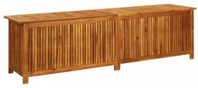 tömör akácfa kerti tárolóláda 200 x 50 x 58 cm