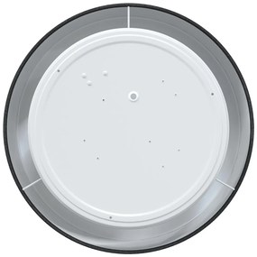 Mennyezeti Lámpa Beépített Fekete Ø 30 cm Szövet E27