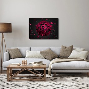 A 3D absztrakció képe (üvegen) (70x50 cm)