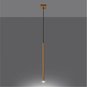 Aranyszínű fém függőlámpa Fideus – Sollux