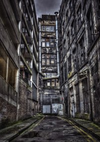 Poszter 21x29,7cm Lakóépület Glasgow-ban, Assaf Frank