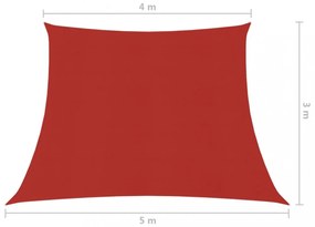 piros HDPE napvitorla 160 g/m² 4/5 x 3 m