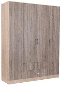 Miami gardróbszekrény 160x205 cm yorki tölgy-sonoma tölgy