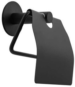 Falra szerelhető wc papír tartó Black 322219A