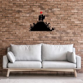 Banksy fém fali dekoráció, 52×70 cm – TR891TNL2290