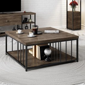 Dohányzóasztal Zenn - Walnut, Black