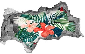 Lyuk 3d fali matrica Trópusi virágok nd-b-83704413