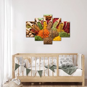 Kép - Fűszerek a világ minden tájáról (150x105 cm)