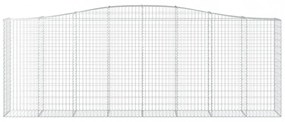 íves horganyzott vas gabion kosár 400x50x140/160 cm