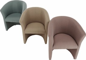 Klub fotel, bézs anyag, CUBA