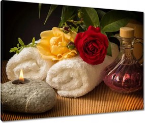 Vászonkép 80x60 Spa Wellness Relaxáció Víz