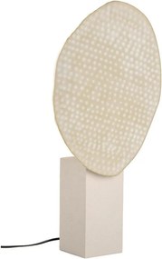 Bézs fém asztali lámpa fém búrával (magasság 57 cm) Neev – Bizzotto