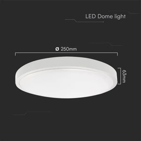 LED fürdőszobai mennyezeti lámpa LED/18W/230V IP44 3000K 25 cm fehér