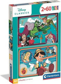 Disney Classics Adventure 2x60 db-os puzzle Clementoni