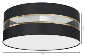 Mennyezeti lámpa ULTIMO 2xE27/60W/230V fekete