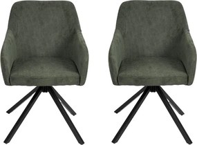 Avenberg LARO Étkezőszék szett - 2db, forgó, zöld