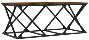 Füstös tölgy színű szerelt fa dohányzóasztal 100 x 49 x 40 cm