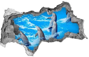 3d lyuk fal dekoráció Delfinek nd-b-39687572