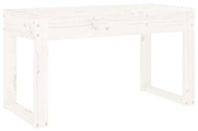 fehér tömör fenyőfa kerti pad 80x38x45 cm
