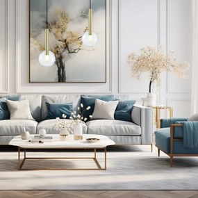 Csillár zsinóron NIKO 1xG9/9W/230V átm. 15 cm arany