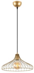 Aranyszínű függőlámpa fém búrával ø 36 cm Depay – Opviq lights